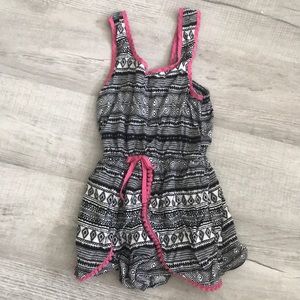 Girls Patterned Romper